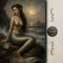 Silver Tide Siren Dekoupage
