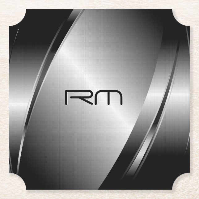 silver-toner i mörk ger glansigt metallutseende underlägg papper (Framsida)