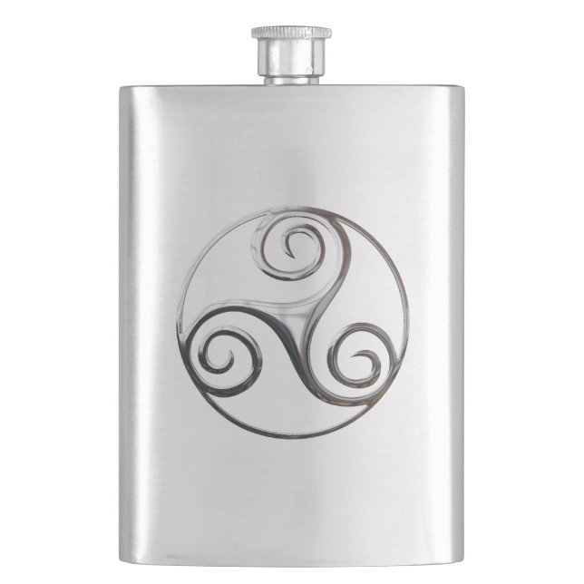 Silver Triskelion Fickplunta (Framsidan)