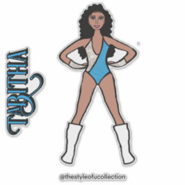 Silver & Turcouise Dancer #2 Klistermärken