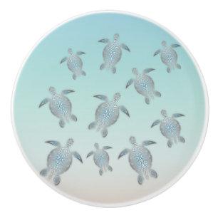 Silver Turtles Beach Stil Knopp