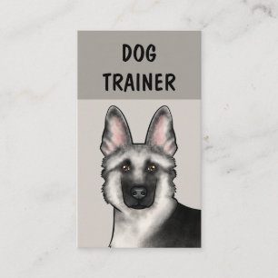 Silver Tysk Schäferhund Tränare Husdjursservice Visitkort