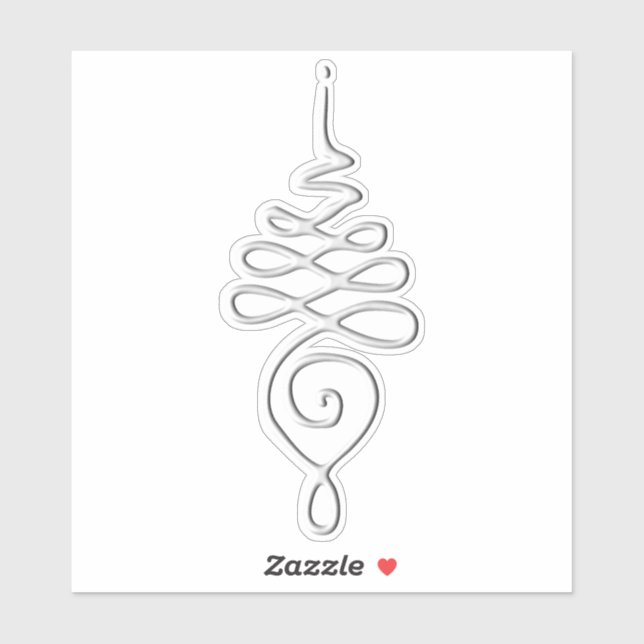 Silver Unalome  Klistermärken (Ark)