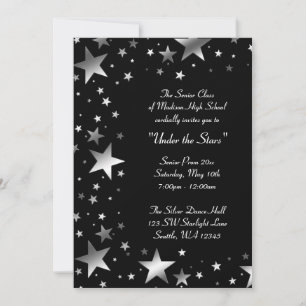 Silver Under the Stars Prom Formell Inbjudningar