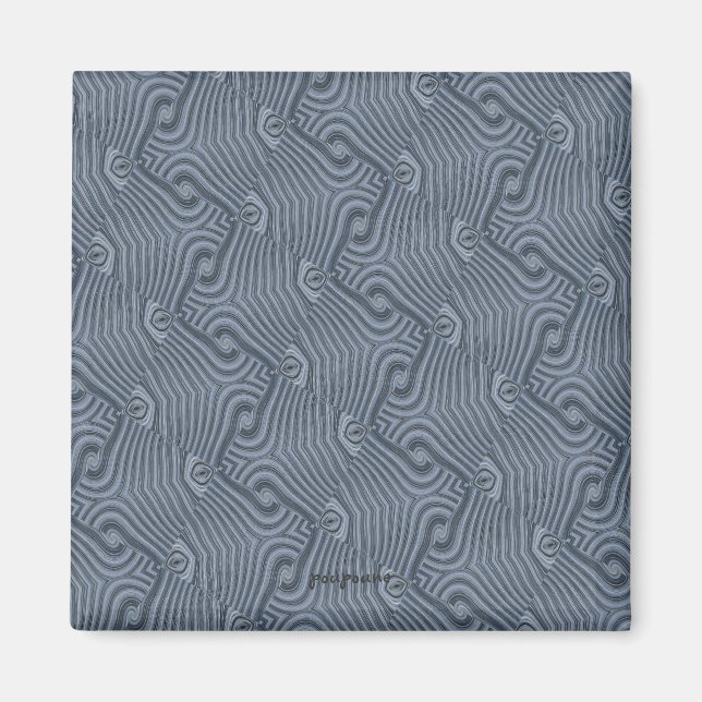 silver väg magnet (Framsidan)