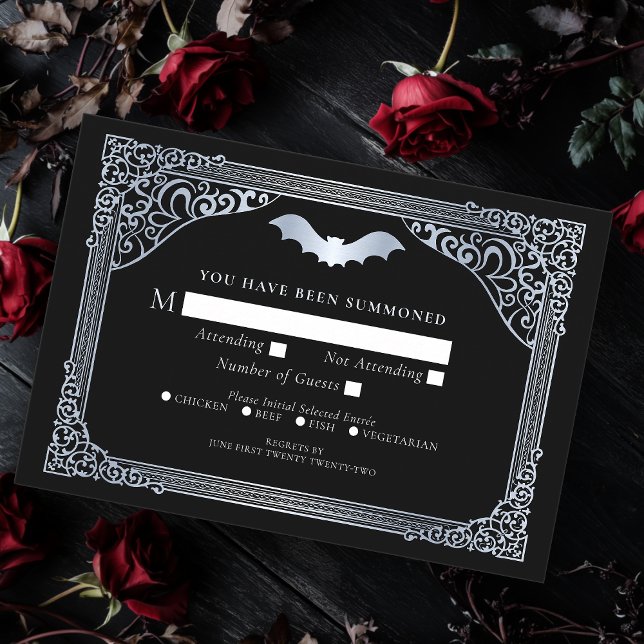 Silver Vampire Cathedral Gothic Bröllop OSA Tilläggskort (Skapare uppladdad)