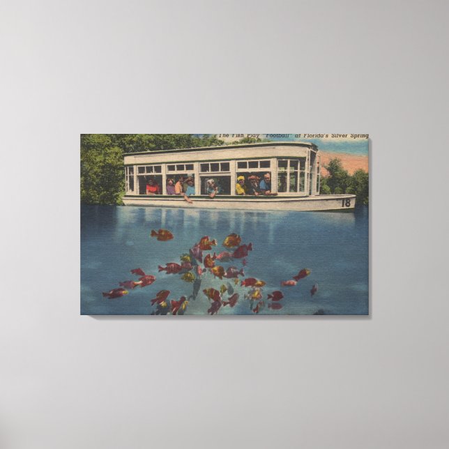 Silver Vår, Florida - Riverboat & & Canvastryck (Framsida)