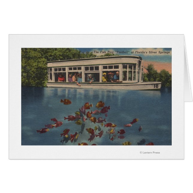 Silver Vår, Florida - Riverboat & & Hälsningskort (Framsidan Horizontal)