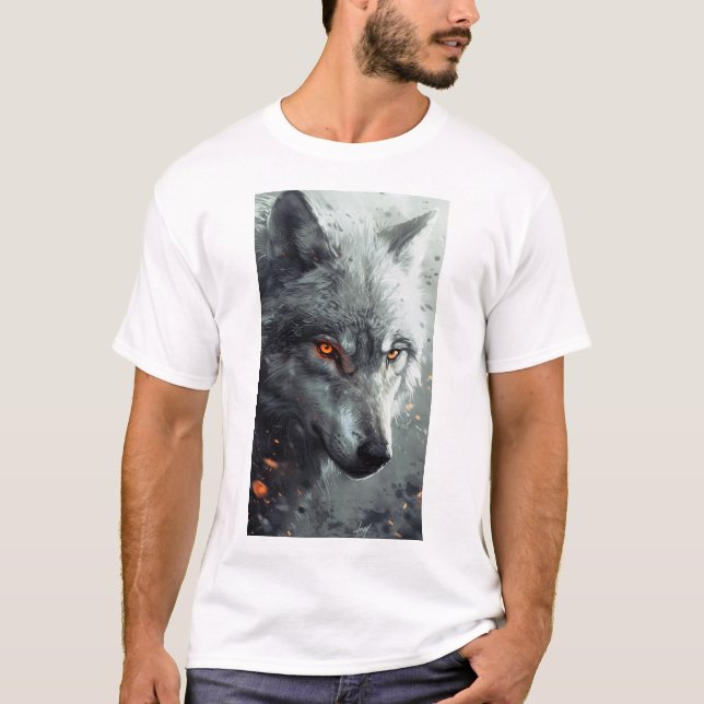 Silver Varg Chaos Graphic T-Shirt (Framsida)