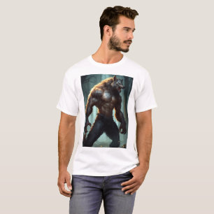 Silver varulv: Byggande av fruktan T-Shirt-design T Shirt