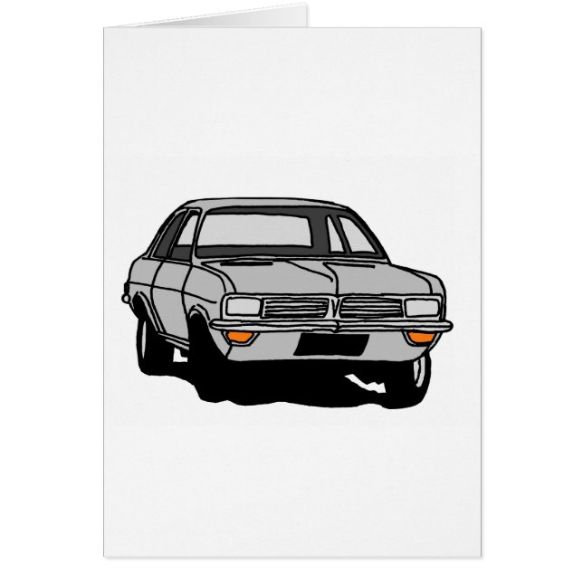 Silver Vauxhall Viva Hälsningskort (Framsidan)