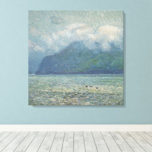 Silver Veil och Golden Gate av Childe Hassam Canvastryck