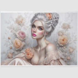 Silver Victorian Beauty Romantik Ro Decoupage