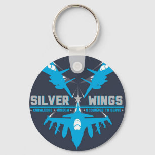 Silver Vingar Nyckelring