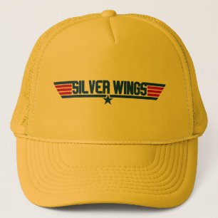 Silver Vingar "Top Gun" Inspired Truckerkeps