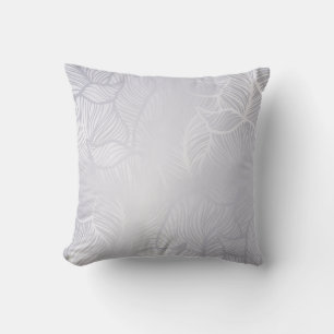 Silver vintage Damask Kudde