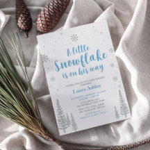 Silver Vinter Värld, Pojke Babyfirande/Baby Sprink