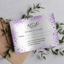 Silver violet lila bröllop Reaktion OSA
