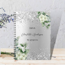 Silver-vit blommigt eucalyptus elegant