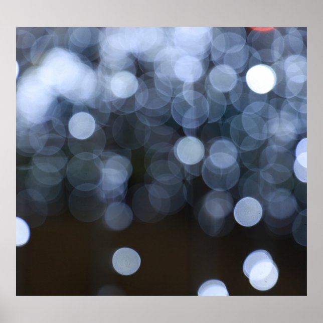 Silver, vit nattbakgrund vid bågen. poster (Framsidan)