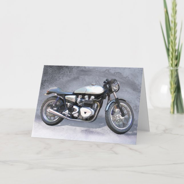Silver Watercolor Kort (Framsida)