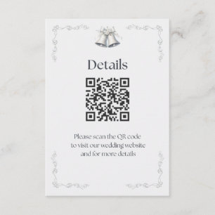 Silver Wedding Bells Detaljer Bifogat Tilläggskort