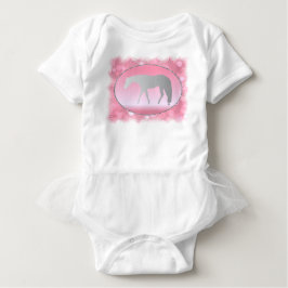 Silver Western Pleasure Horse on Rosa Brokeh T-shirt