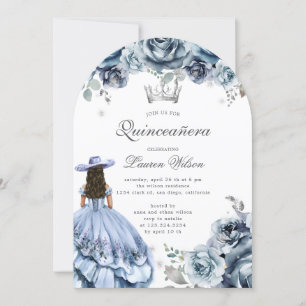 Silver Western Wonderland Quinceanera-inbjudan Inbjudningar