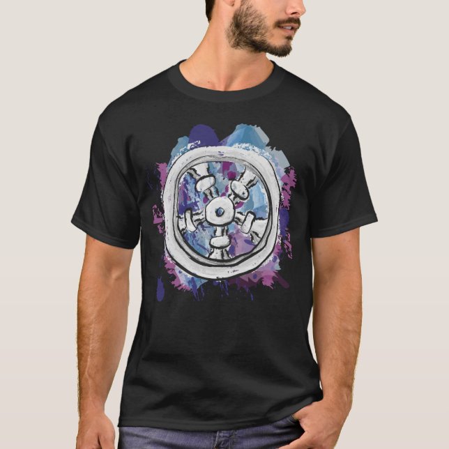 Silver Wheel T Shirt (Framsida)