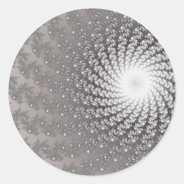 Silver Whirlpool2 Klistermärken (Framsida)