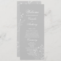 Silver White Corner Blommigt Boho Bröllop