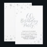 Silver & White | Modern Chic 60:e Födelsedagsfeste Inbjudningar<br><div class="desc">Låt oss din 60-årsdag med den här snyggten-festinbjudan. Den här designen har silver-typografi i chic på gnistra framsida och silver med ett foto på baksidan. Ersätt exempelfotot med ditt eller radera det om du inte vill ha det. Bakgrunden till färg är vit, men du kan gärna ändra den så att...</div>
