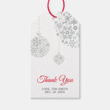 Silver & White | Presentkort för tack efter julfes