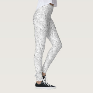 Silver White Snöre Leggings