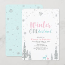 Silver Winter onederland 1:a födelsedagen party