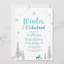 Silver Winter onederland 1:a pojkens födelsedagsfe