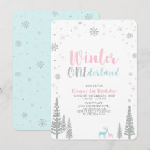 Silver Winter onederland 1-års födelsedagsfest