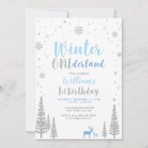 Silver Winter onederland 1-års födelsedagsfest