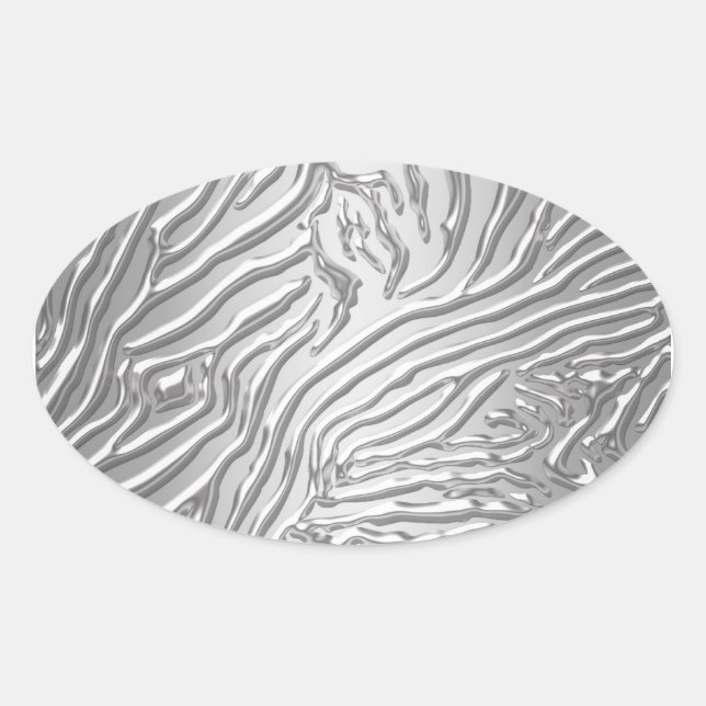 Silver Zebra Festpresent Etikett Kuvert Sigill Sti (Framsida)