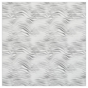 Silver Zebra tryck Tyg