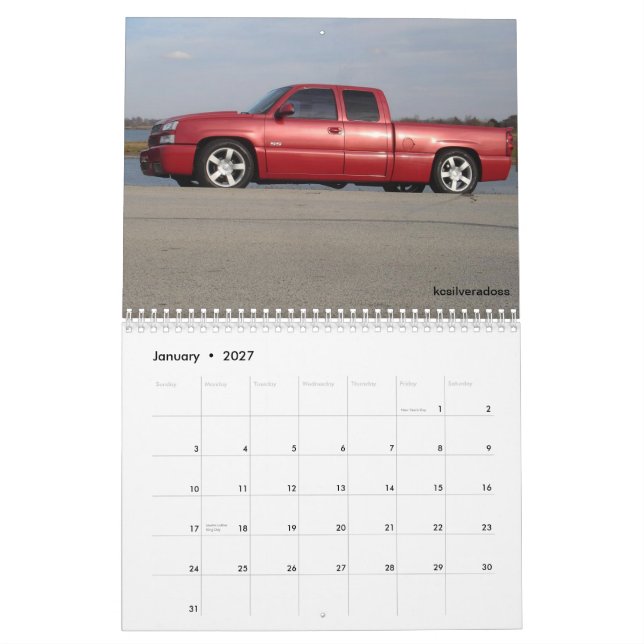 Silverado SS kalender 2012 (Jan 2027)