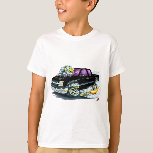 Silverado svartlastbil 2003-06 tee shirt (Framsida)