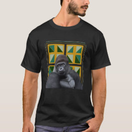 Silverback Gorilla Gult och Grönt Geometric T Shirt