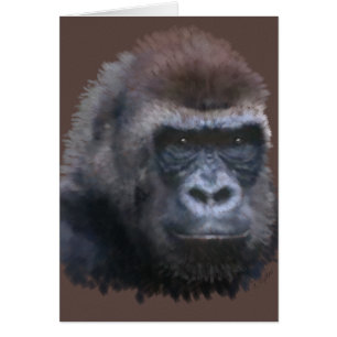 Silverback Gorilla Hälsningskort