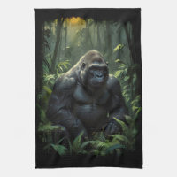 Silverback Gorilla in Rwandan Jungle