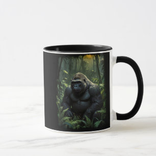 Silverback Gorilla in Rwandan Jungle Mugg