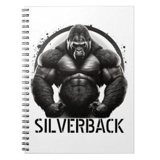 Silverback Gorilla Logotyp Anteckningsblock