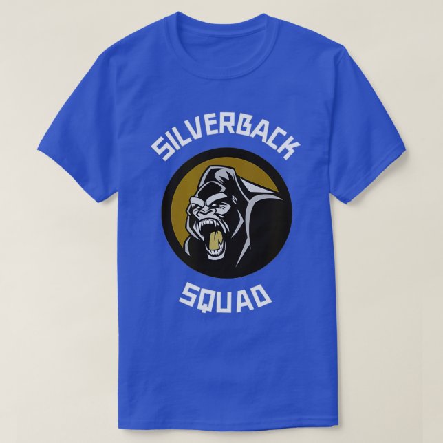 Silverback Gorilla Monkey Squad T Shirt (Design framsida)