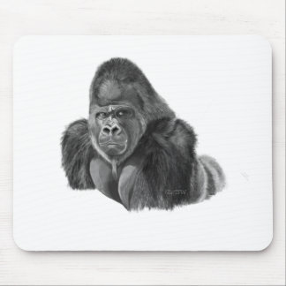 Silverback gorilla mouse pad ゴリラのマウスパッド musmatta