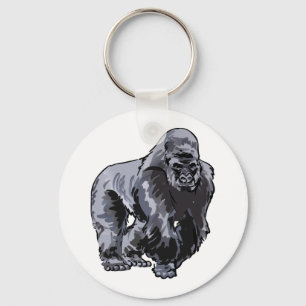 Silverback Gorilla Nyckelring
